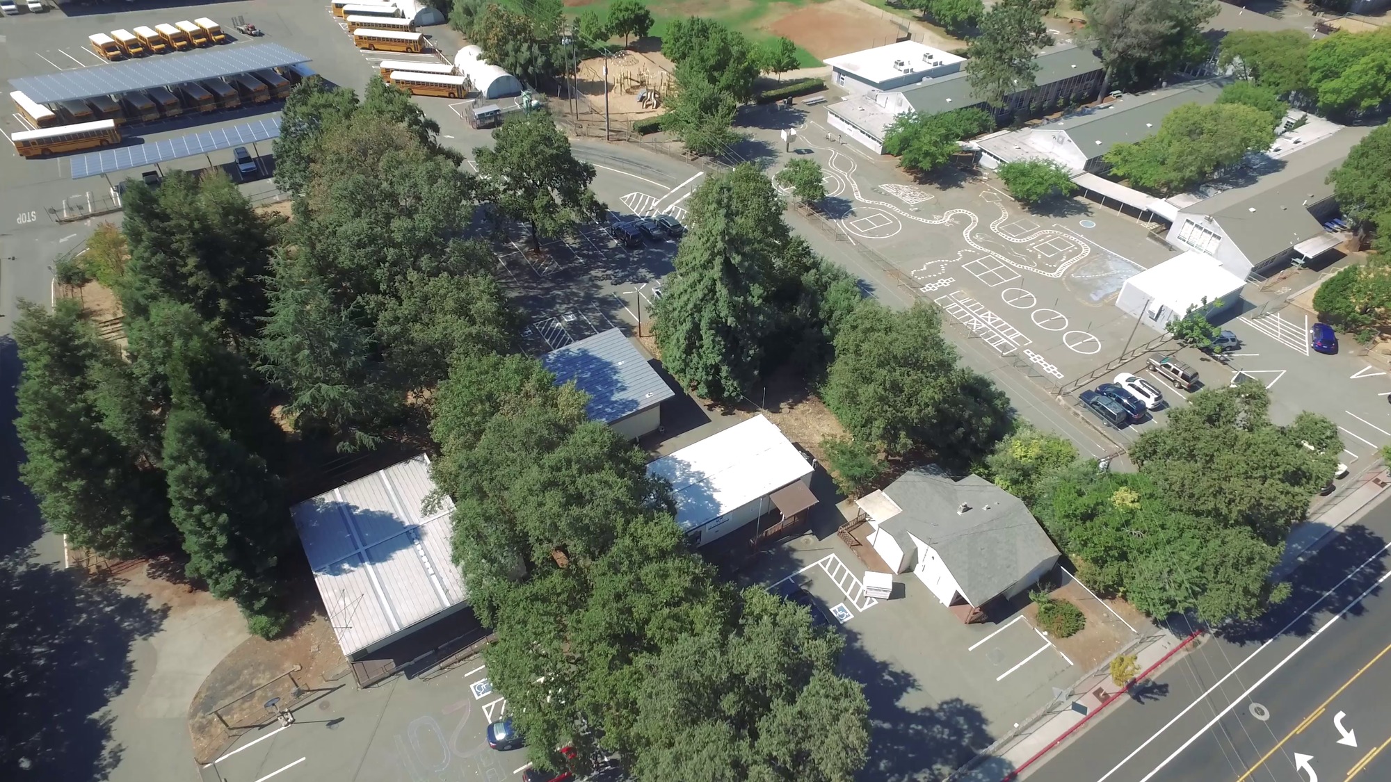 Aerial picture of Honey Run Academy